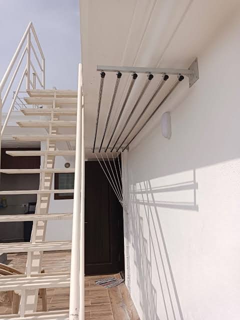 Wall mount cloth hanger installation