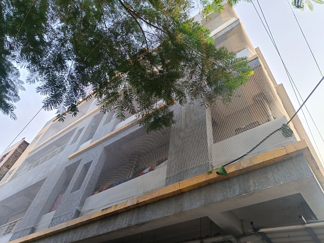 Building covering net installation in Virugambakkam