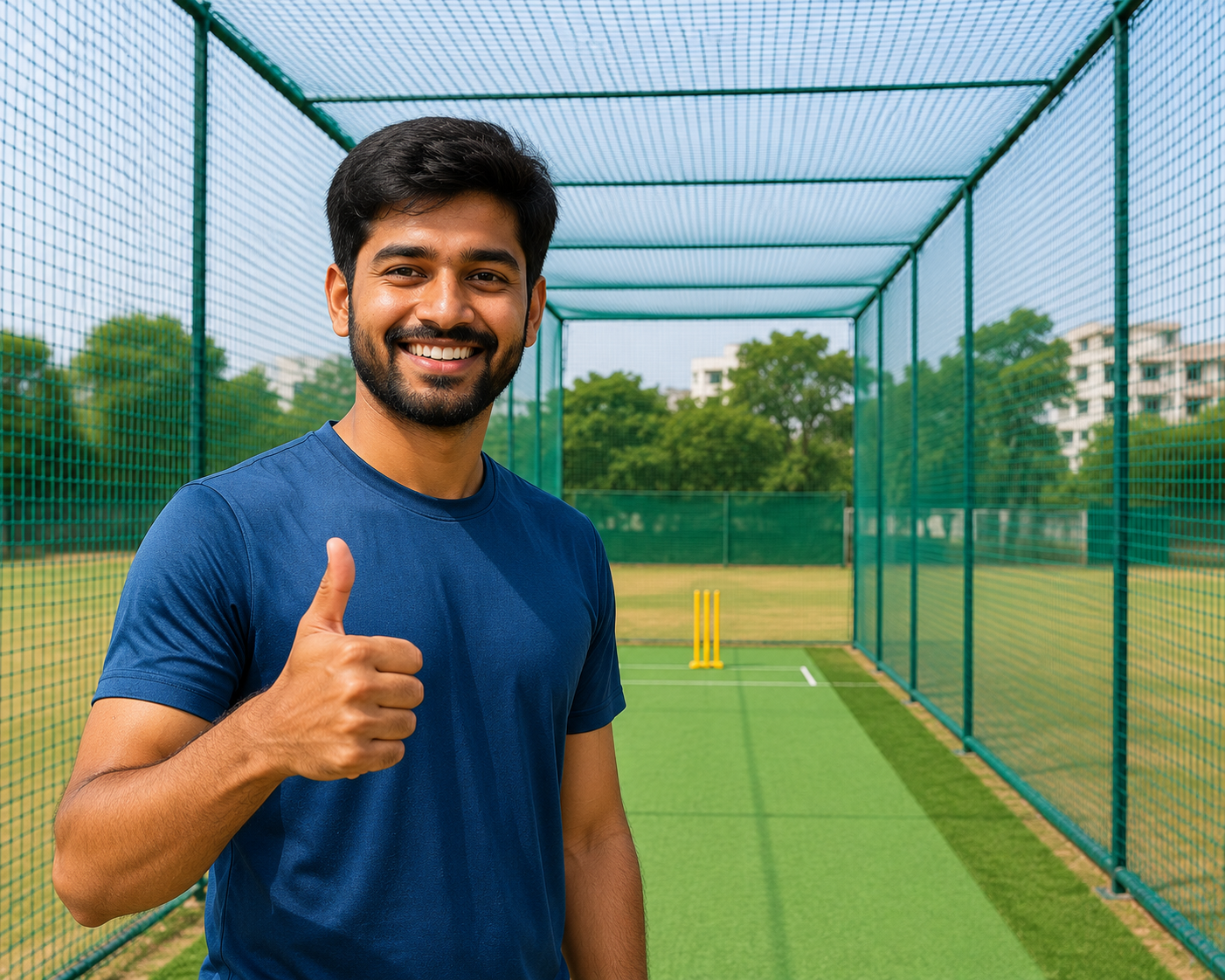 Happy customer review for sports nets installation